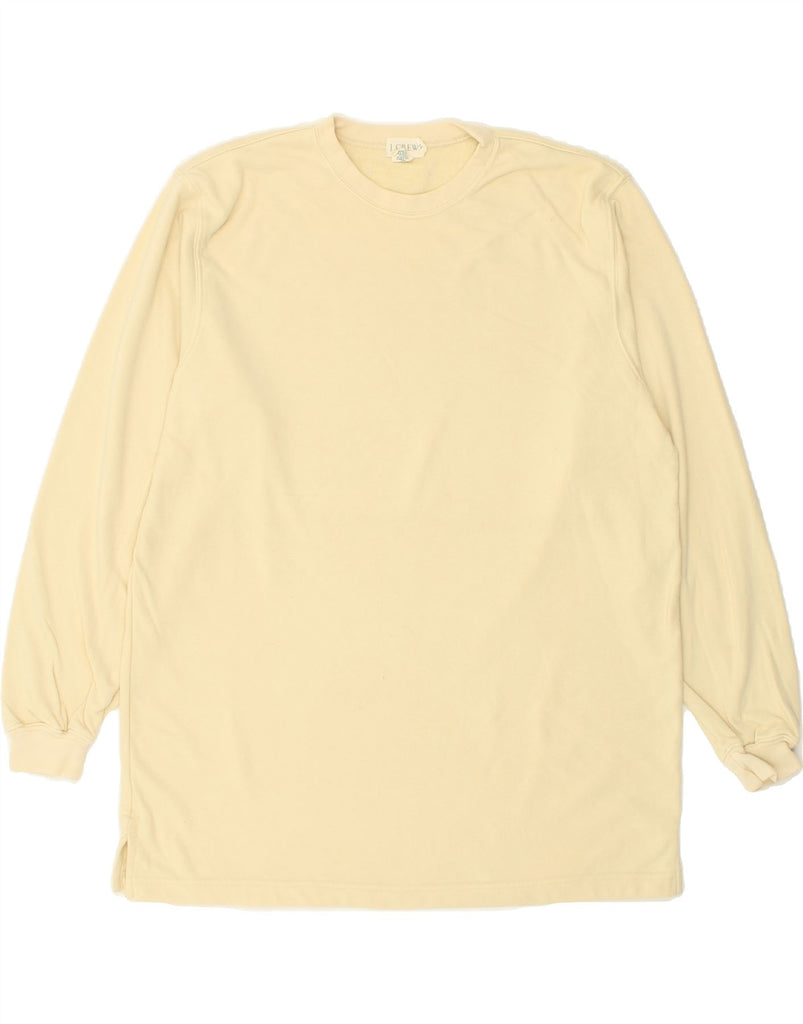 J. CREW Mens Sweatshirt Jumper Medium Yellow Cotton | Vintage J. Crew | Thrift | Second-Hand J. Crew | Used Clothing | Messina Hembry 