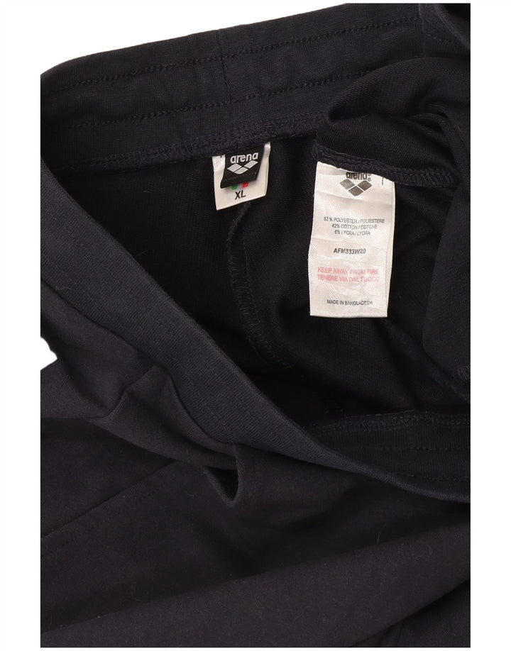 Arena Mens Graphic Tracksuit Trousers XL Navy Blue Polyester