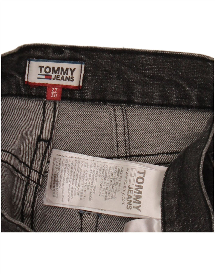 Tommy Hilfiger Womens Tapered Jeans W27 L26 Black Cotton