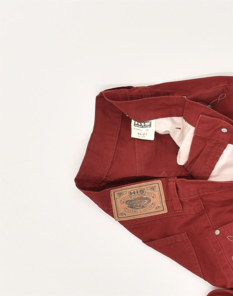 H.I.S Womens Tapered Jeans IT 44 Medium W32 L27 Red Cotton | Vintage H.I.S | Thrift | Second-Hand H.I.S | Used Clothing | Messina Hembry 