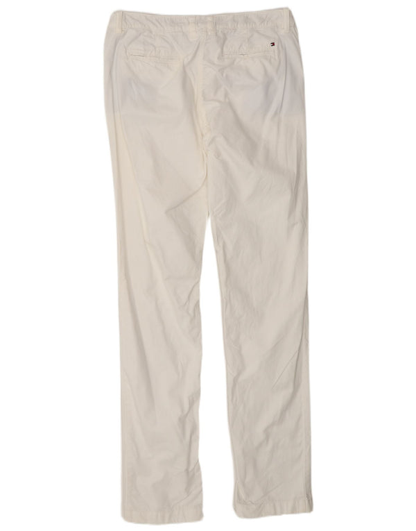 Tommy Hilfiger Womens Straight Chino Trousers US 8 Medium W30 L33 White