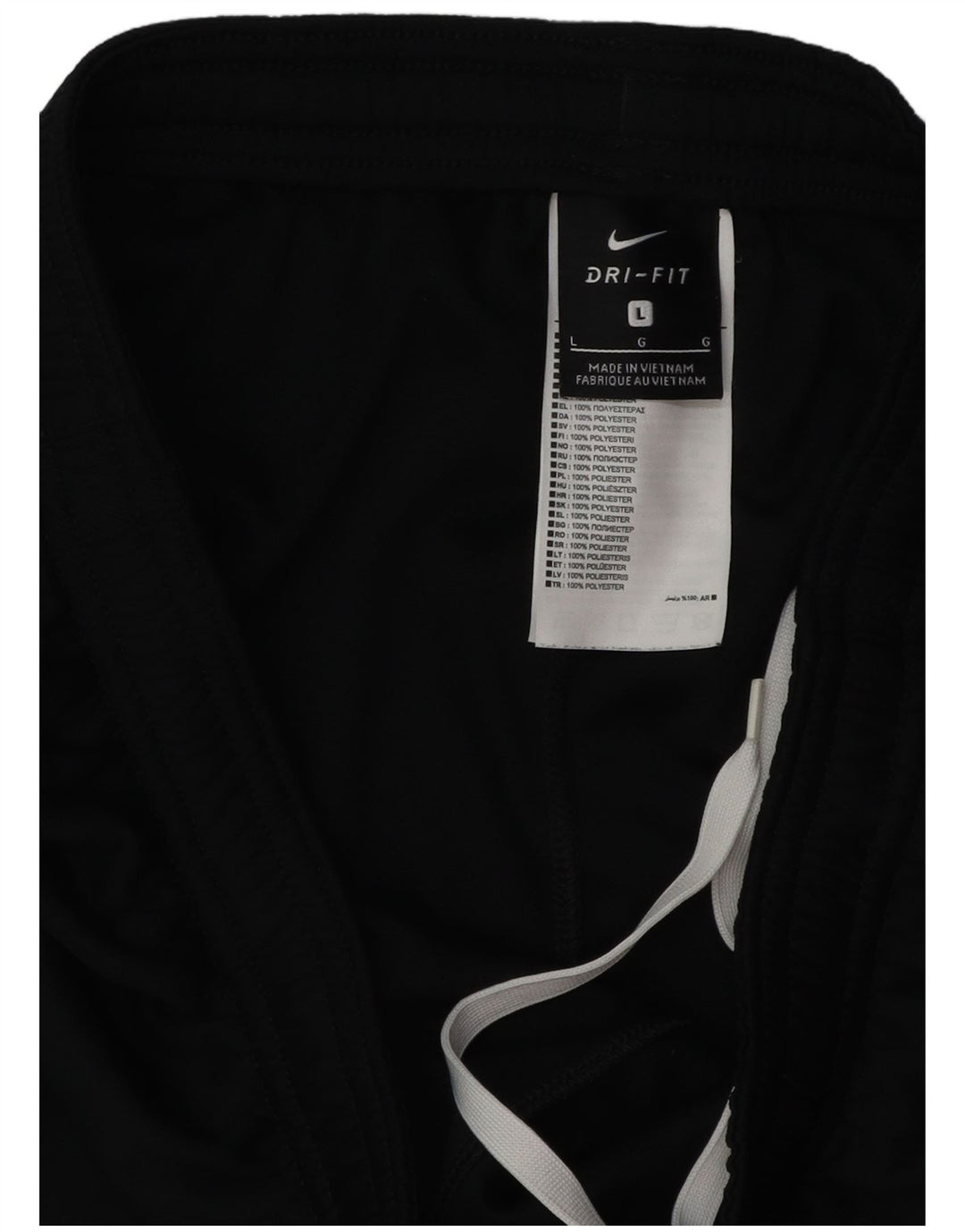 Nike Mens Dri Fit Graphic Tracksuit Trousers Large  Black Polyester