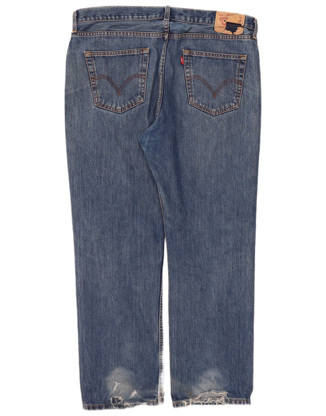 Levi's Womens Straight Jeans W40 L30 Blue Cotton