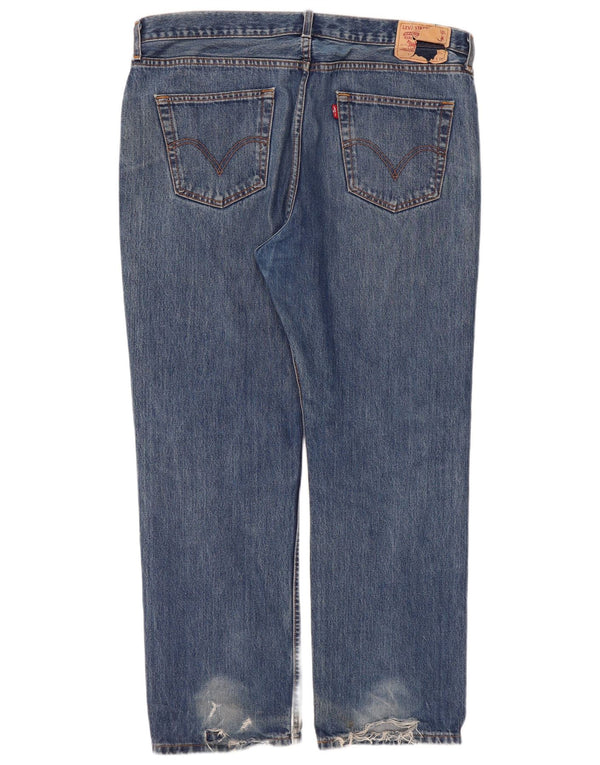 Levi's Womens Straight Jeans W40 L30 Blue Cotton