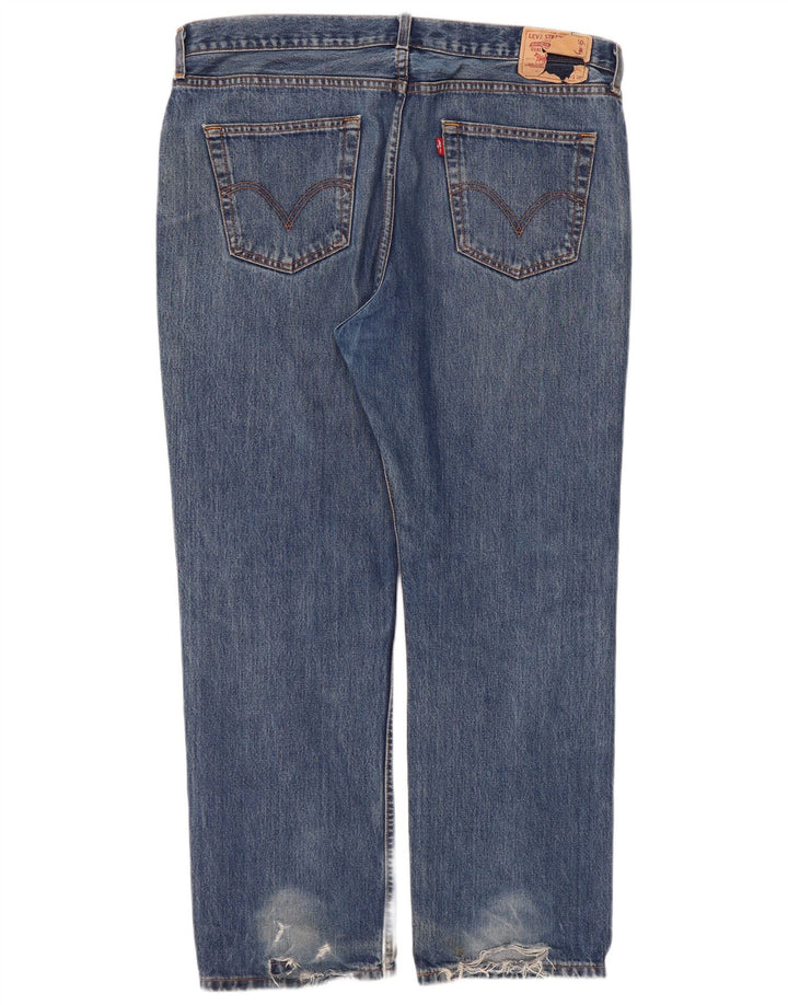 Levi's Womens Straight Jeans W40 L30 Blue Cotton