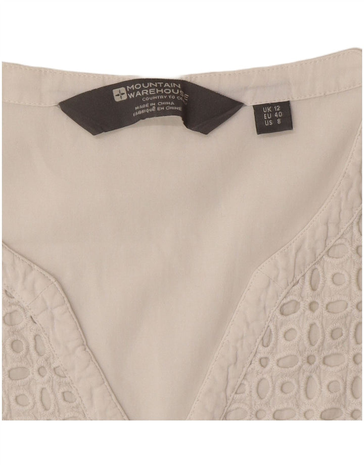 Mountain Warehouse Womens Blouse Top UK 12 Medium White