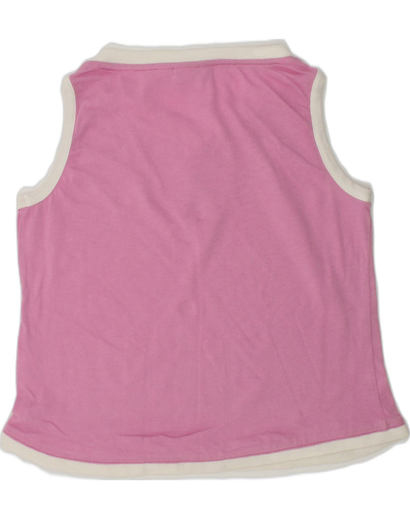 LOTTO Girls Vest Top 11-12 Years Pink Cotton | Vintage Lotto | Thrift | Second-Hand Lotto | Used Clothing | Messina Hembry 