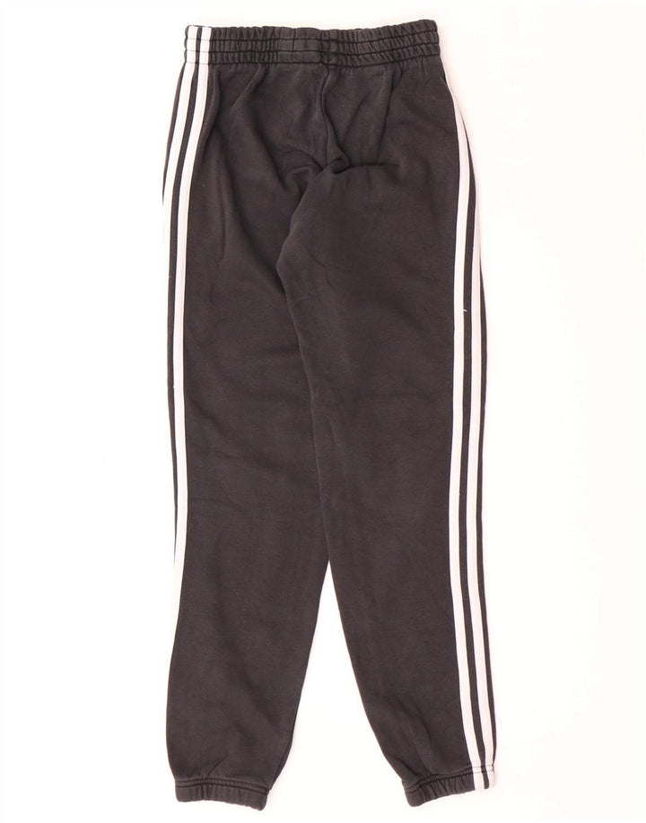 Adidas Boys Tracksuit Trousers Joggers 11-12 Years  Black Cotton