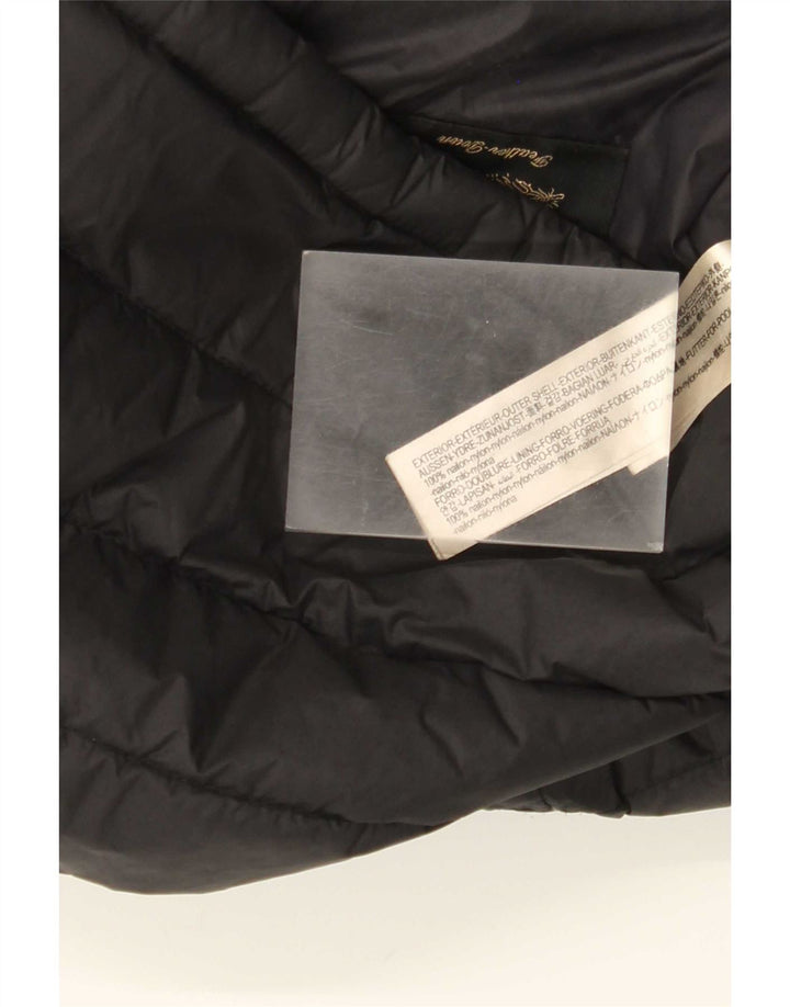 Massimo Dutti Mens Padded Jacket UK 40 Large Black Nylon