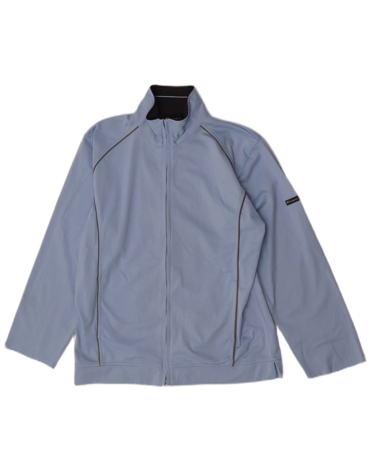 Champion Mens Tracksuit Top Jacket Small Blue Polyester