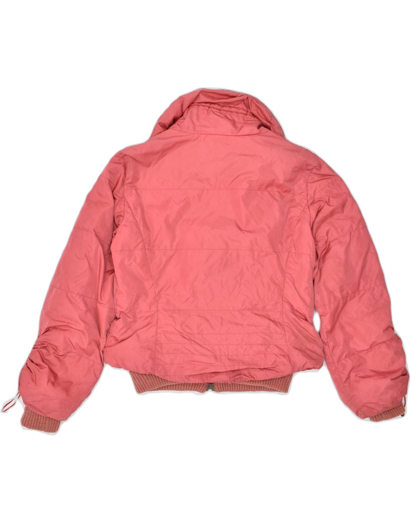 MARELLA Womens Bomber Jacket UK 10 Small Pink Polyamide | Vintage | Thrift | Second-Hand | Used Clothing | Messina Hembry 