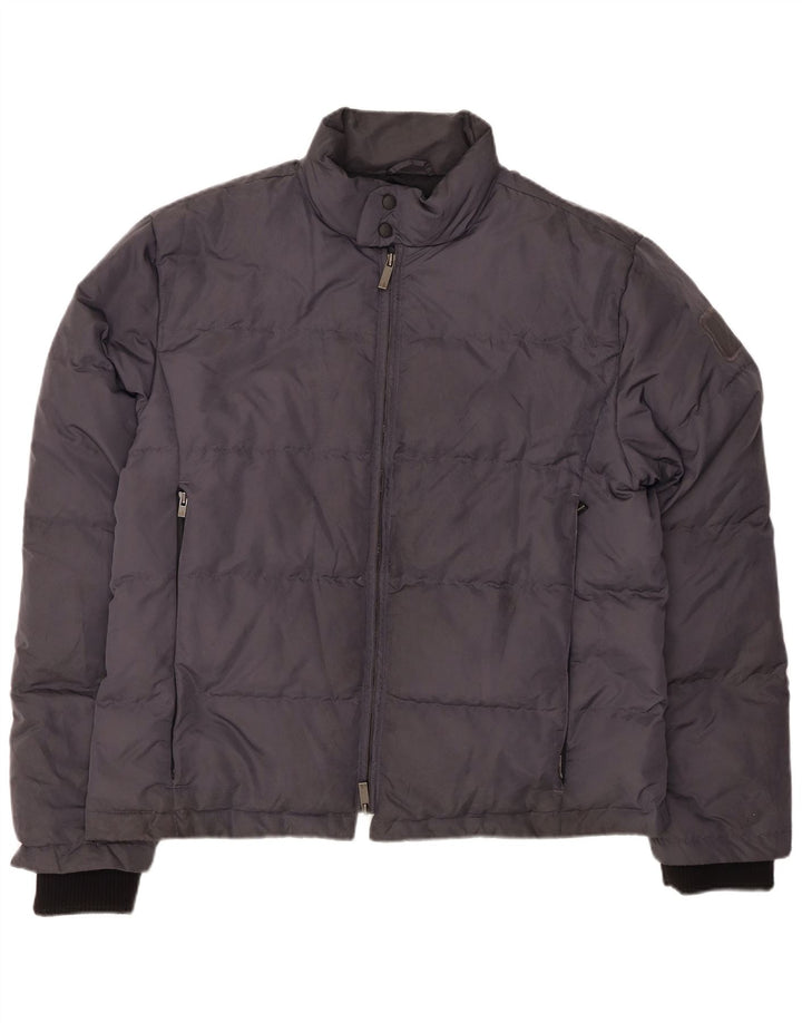 CALVIN KLEIN Mens Padded Jacket IT 56 3XL Grey Nylon