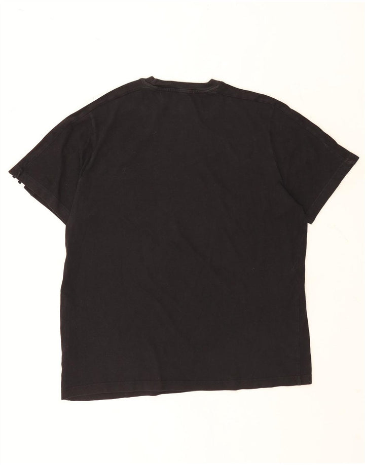 Adidas Mens T-Shirt Top XL Black Cotton