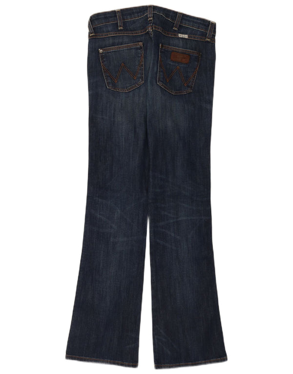 Wrangler Womens Iris Bootcut Jeans W27 L32 Navy Blue Cotton