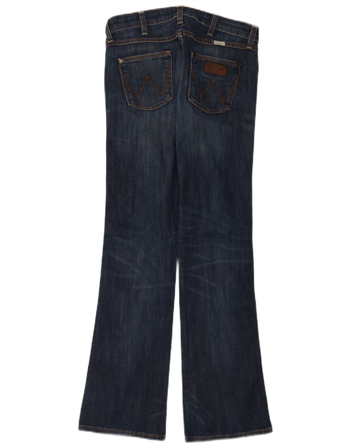Wrangler Womens Iris Bootcut Jeans W27 L32 Navy Blue Cotton