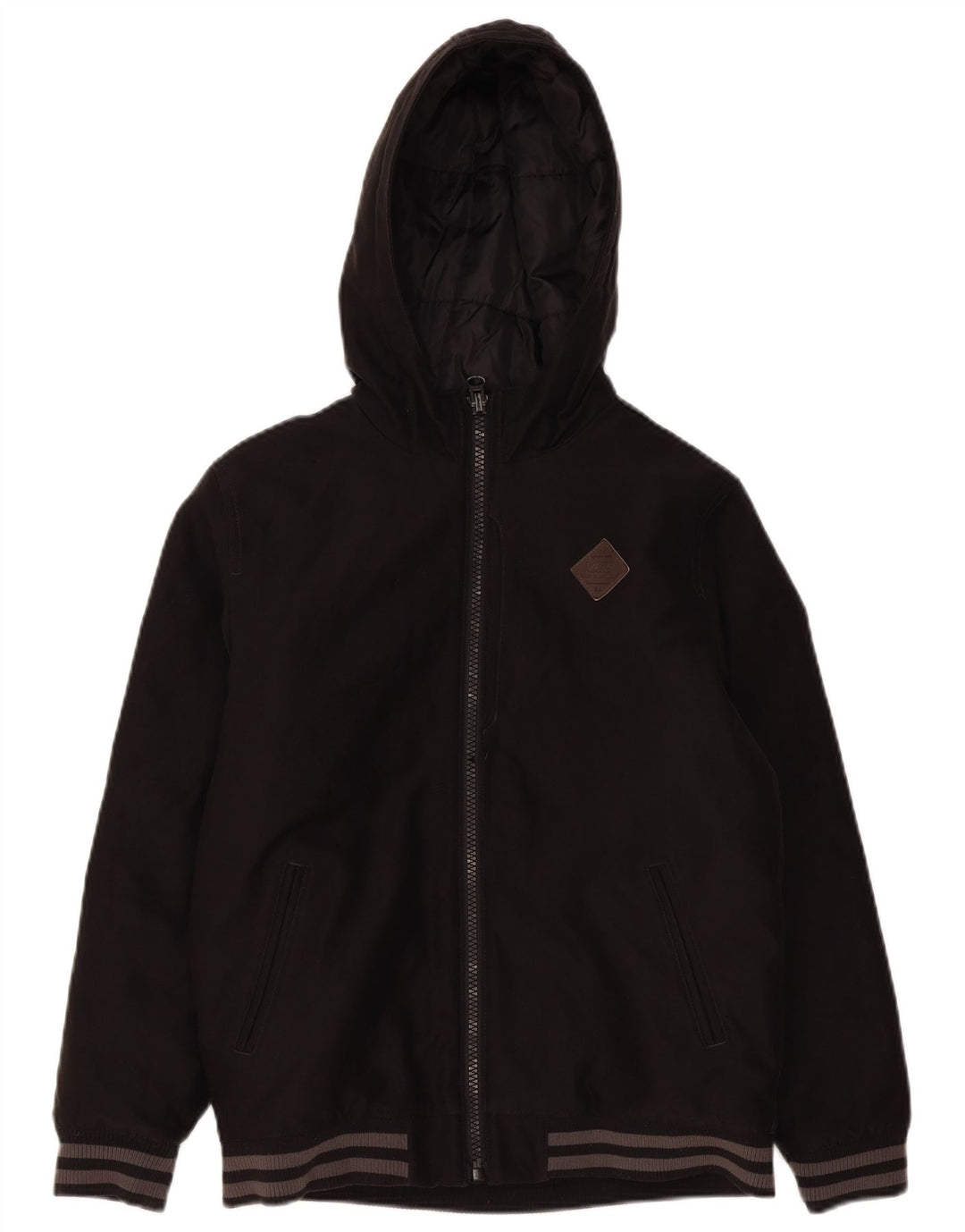 Vans Mens Hooded Padded Jacket UK 40 Large Black