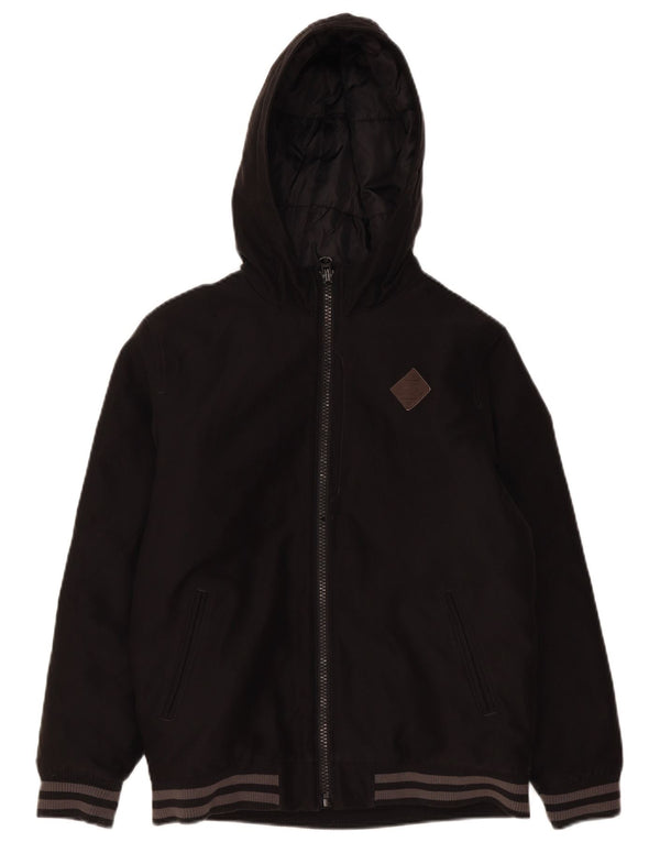 Vans Mens Hooded Padded Jacket UK 40 Large Black