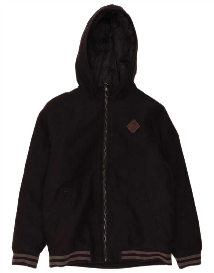 Vans Mens Hooded Padded Jacket UK 40 Large Black