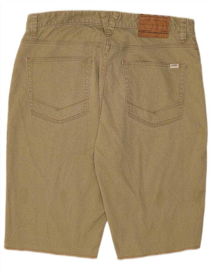 Vans Mens Casual Shorts W32 Medium Khaki Cotton