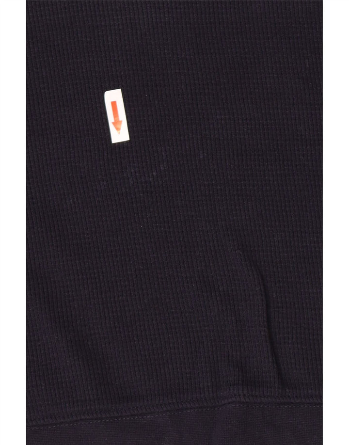 Zara Mens Polo Neck Jumper Sweater Small Navy Blue