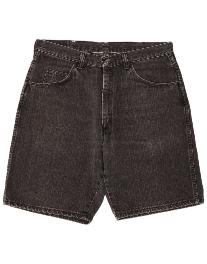 WRANGLER Mens Denim Shorts W32 Medium Grey