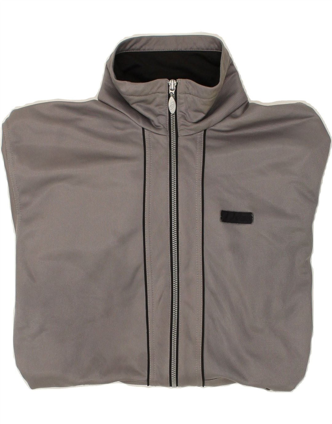 ASICS Mens Tracksuit Top Jacket Medium Grey Polyester | Vintage Asics | Thrift | Second-Hand Asics | Used Clothing | Messina Hembry 