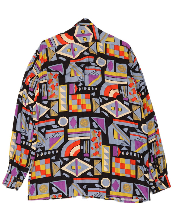Camargue Mens Shirt Size 41/42 Large Multicoloured Geometric
