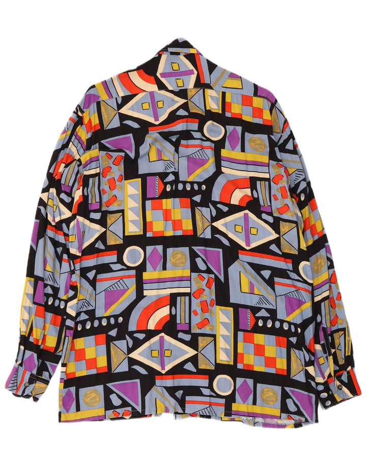 Camargue Mens Shirt Size 41/42 Large Multicoloured Geometric