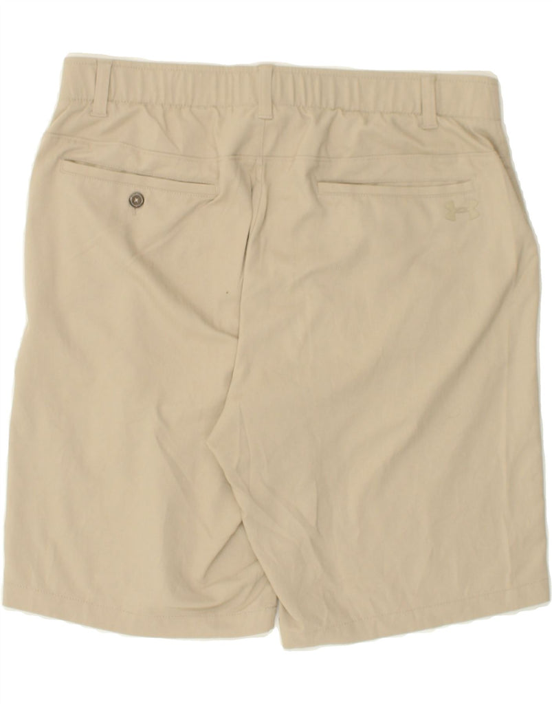 UNDER ARMOUR Mens Chino Shorts W36 Large Beige Polyester | Vintage Under Armour | Thrift | Second-Hand Under Armour | Used Clothing | Messina Hembry 