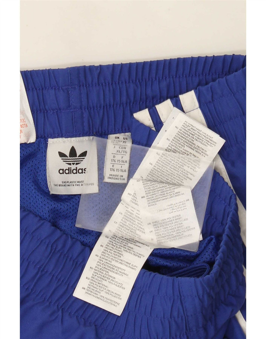 Adidas Boys Swimming Shorts 15-16 Years Blue Polyester