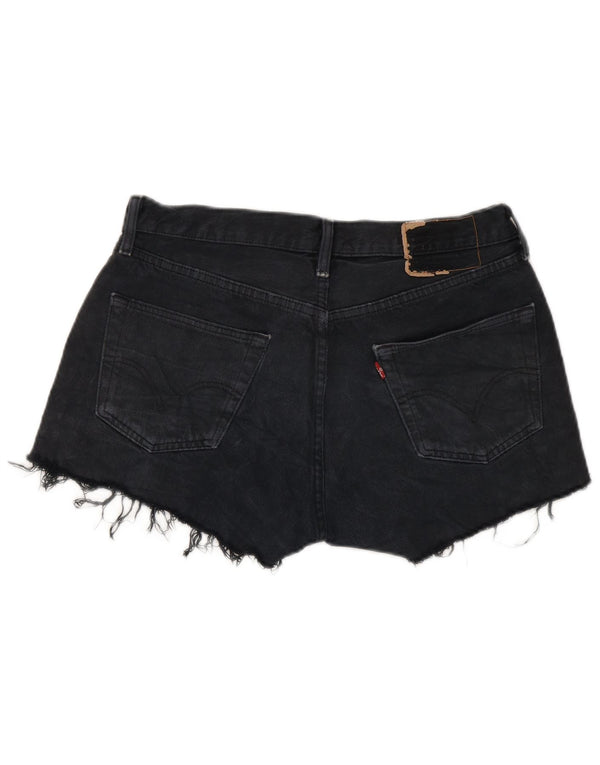 Levi's Womens Denim Shorts W33 Medium Navy Blue Cotton