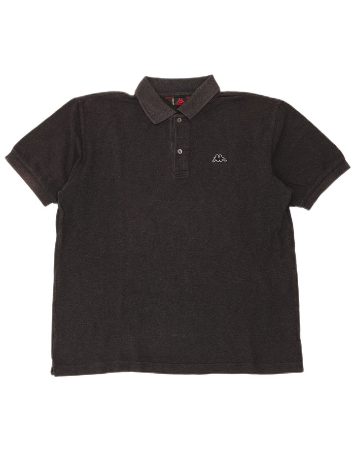 KAPPA Mens Polo Shirt Medium Grey Cotton
