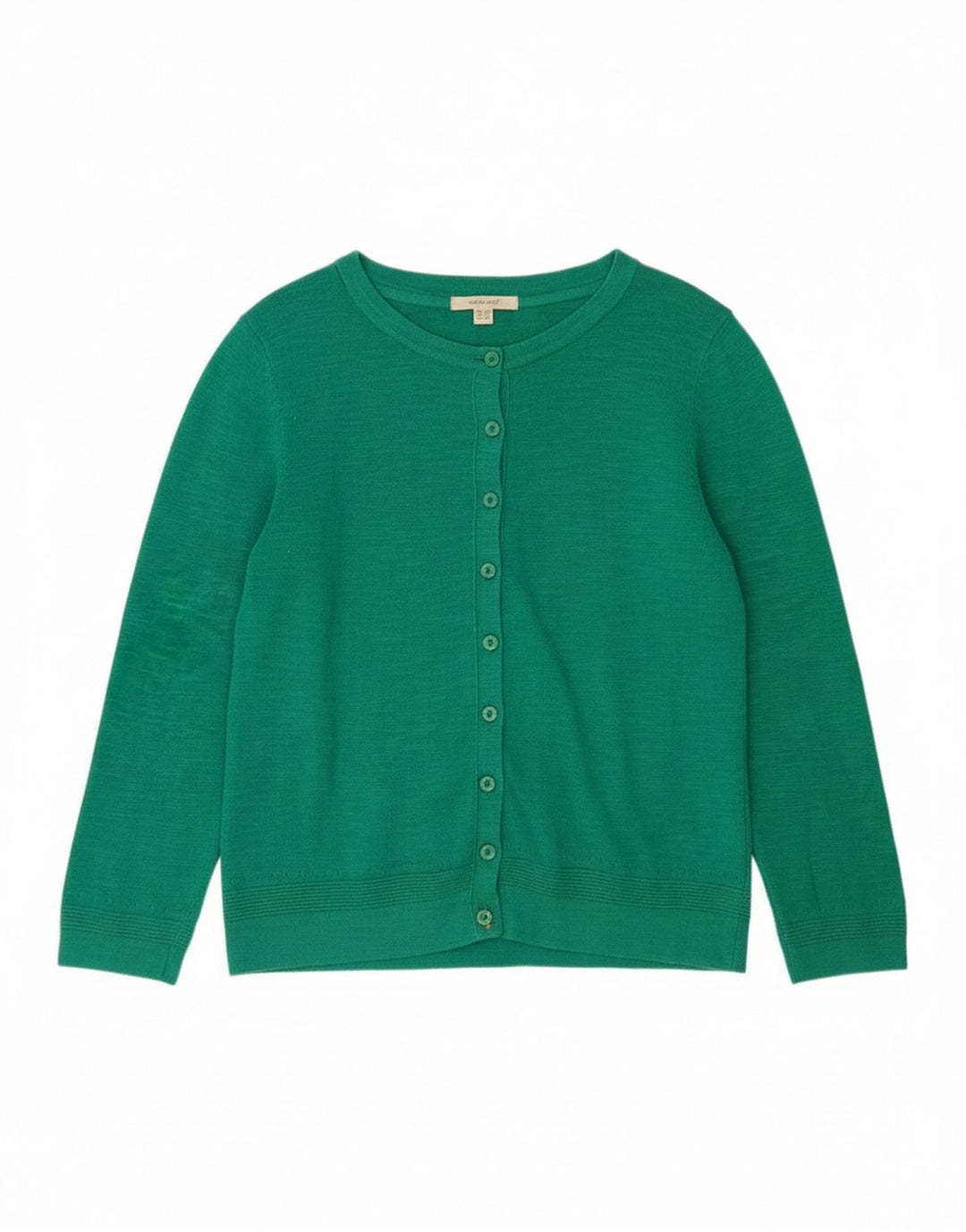 White Stuff Womens Cardigan Sweater UK 12 Medium Green Cotton