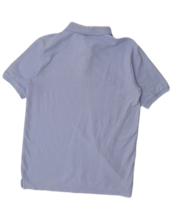 Izod Boys Husky Polo Shirt 15-16 Years XL Blue Cotton