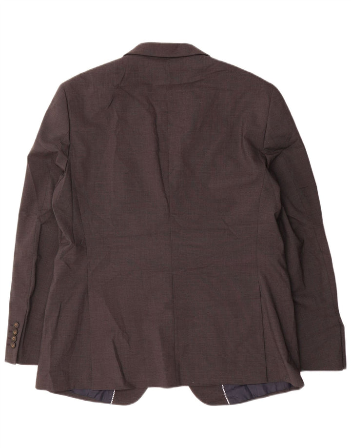 MARKS & SPENCER Mens 2 Button Regular Fit Blazer Jacket UK 42 XL Brown