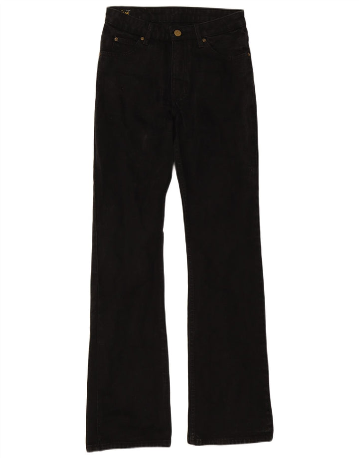 LEE Womens Cameron Bootcut Jeans W28 L33 Black Cotton