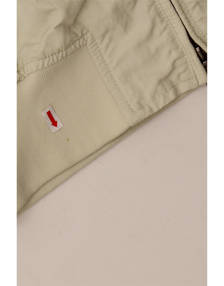 PEUTEREY Mens Bomber Jacket UK 40 Large Off White Nylon