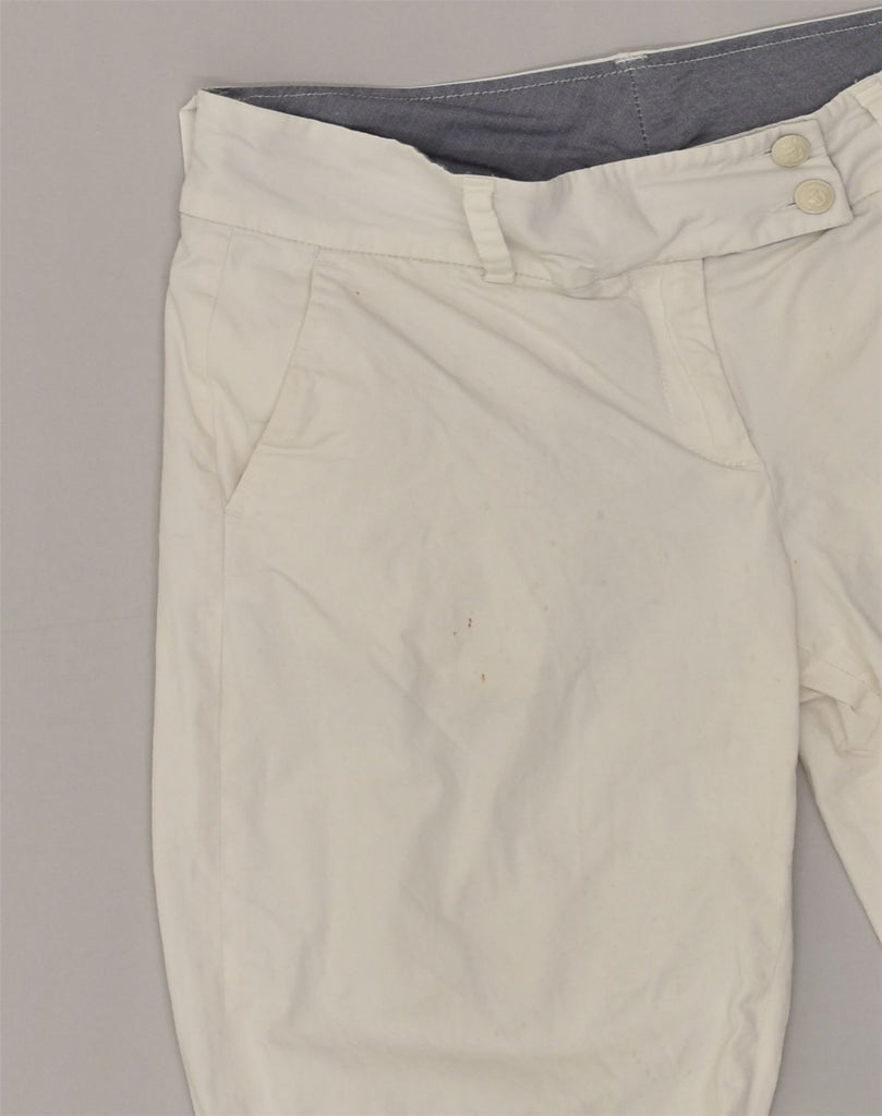 MARINA YACHTING Womens Chino Shorts EU 42 Large W32  Off White Cotton | Vintage Marina Yachting | Thrift | Second-Hand Marina Yachting | Used Clothing | Messina Hembry 