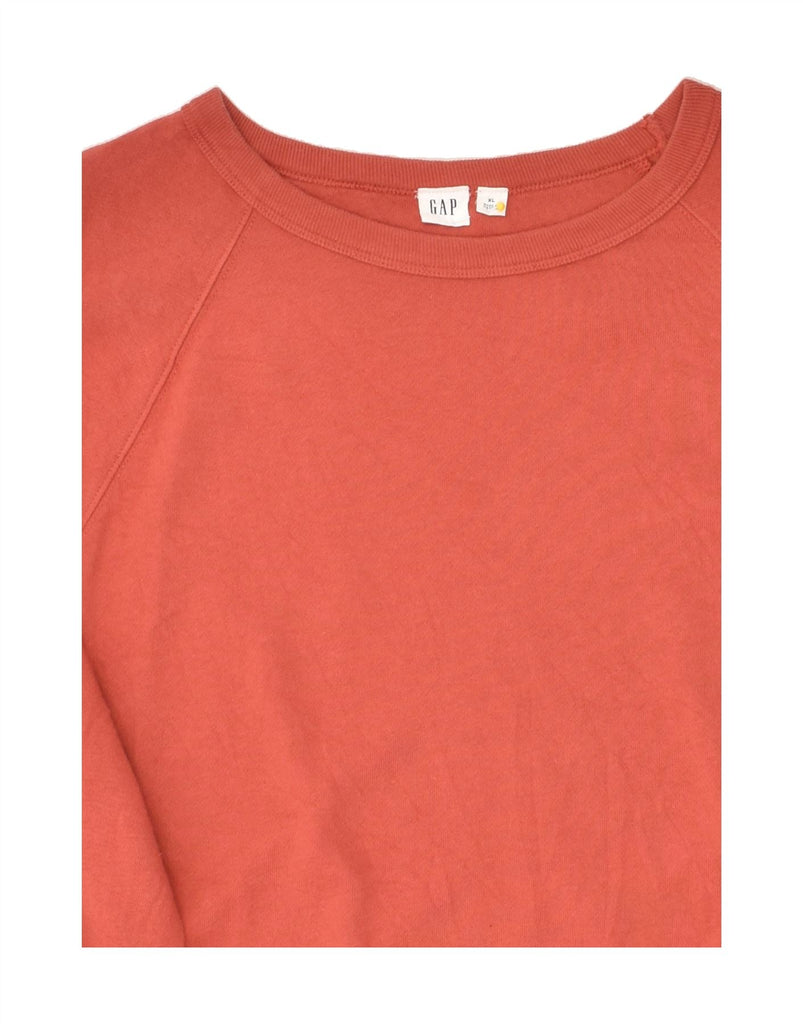 GAP Womens Sweatshirt Jumper UK 18 XL Orange Cotton | Vintage Gap | Thrift | Second-Hand Gap | Used Clothing | Messina Hembry 