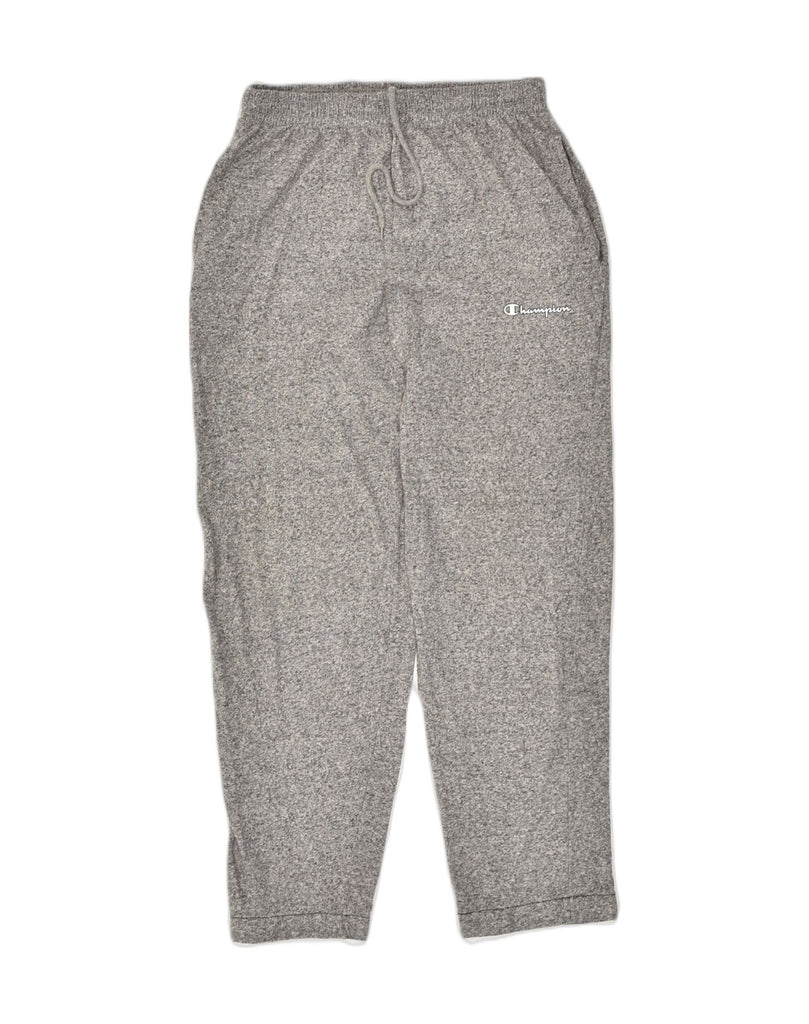 CHAMPION Mens Tracksuit Trousers Medium Grey Flecked Cotton | Vintage Champion | Thrift | Second-Hand Champion | Used Clothing | Messina Hembry 