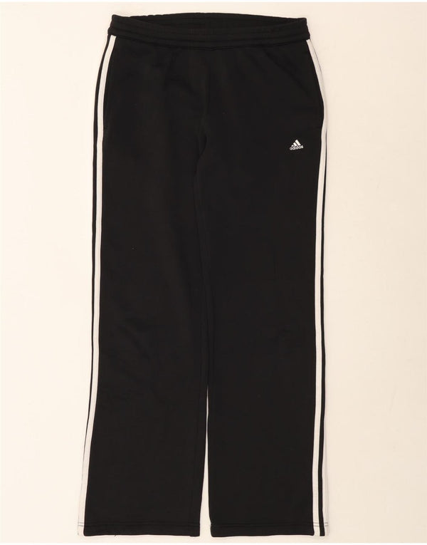 Adidas Womens Tracksuit Trousers UK 12 Medium Black Polyester