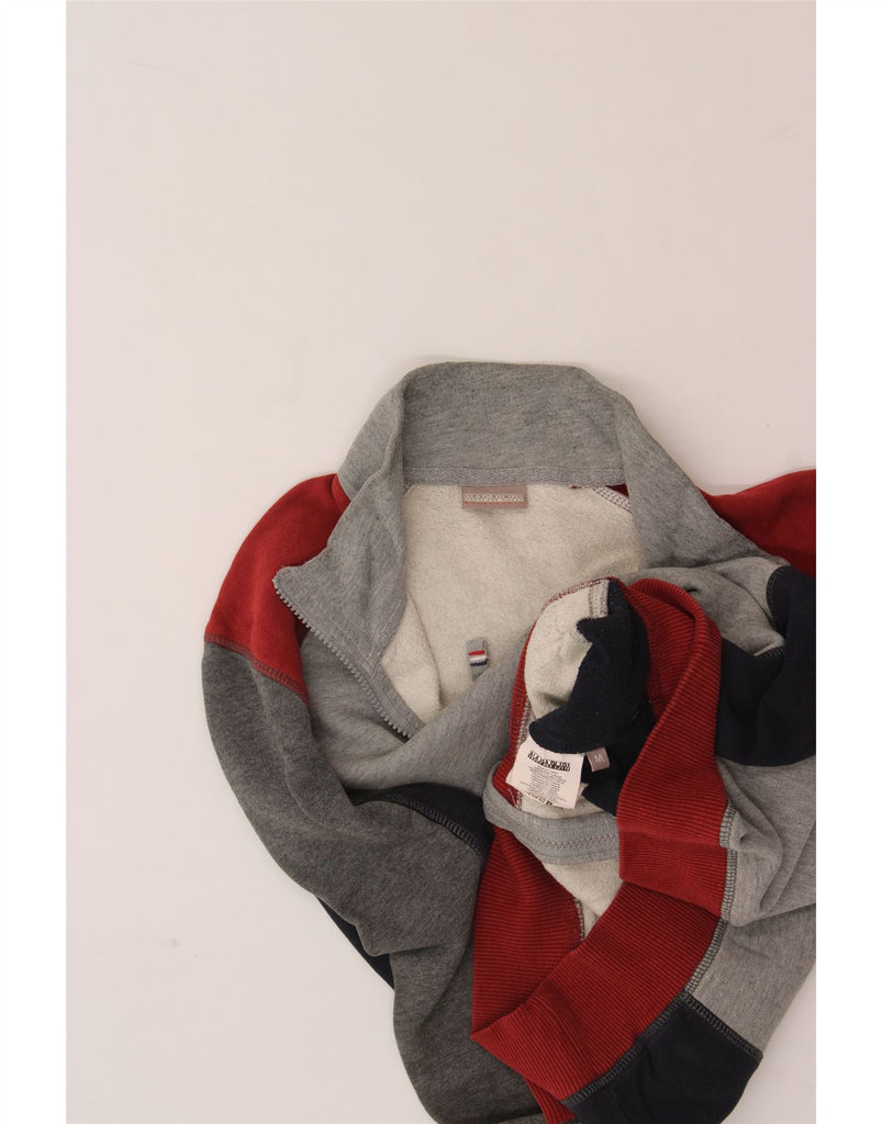 NAPAPIJRI Mens Tracksuit Top Jacket Medium Multicoloured Colourblock Vintage Napapijri and Second-Hand Napapijri from Messina Hembry 