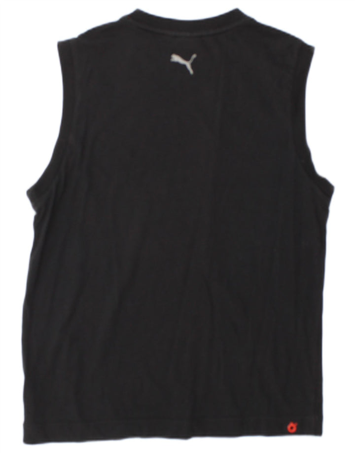 Puma Mens Graphic T-Shirt Top Medium Black