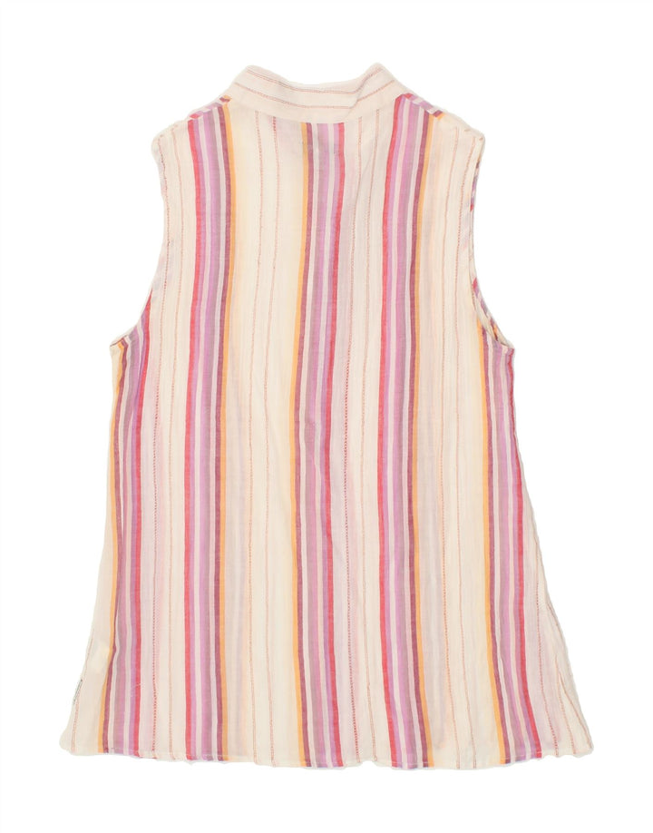 ARMANI JEANS Womens Sleeveless Pullover Shirt UK 16 Large Multicoloured Vintage Armani Jeans and Second-Hand Armani Jeans from Messina Hembry 