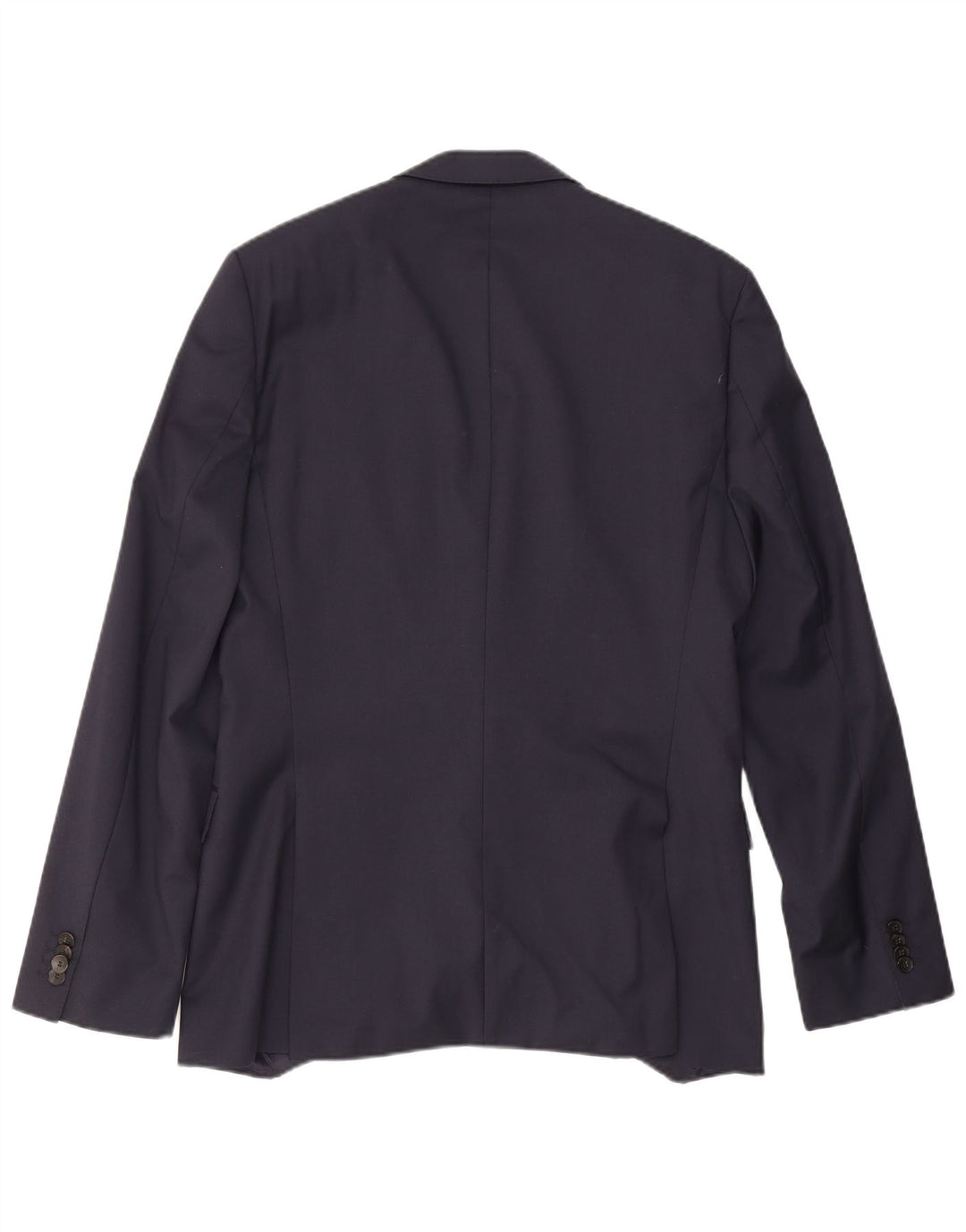 Hugo Boss Mens 2 Button Blazer Jacket US 40 Large Navy Blue Virgin Wool