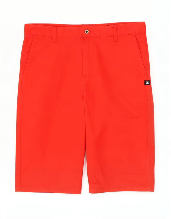 DC Mens Bermuda Shorts W28 Small Red Cotton