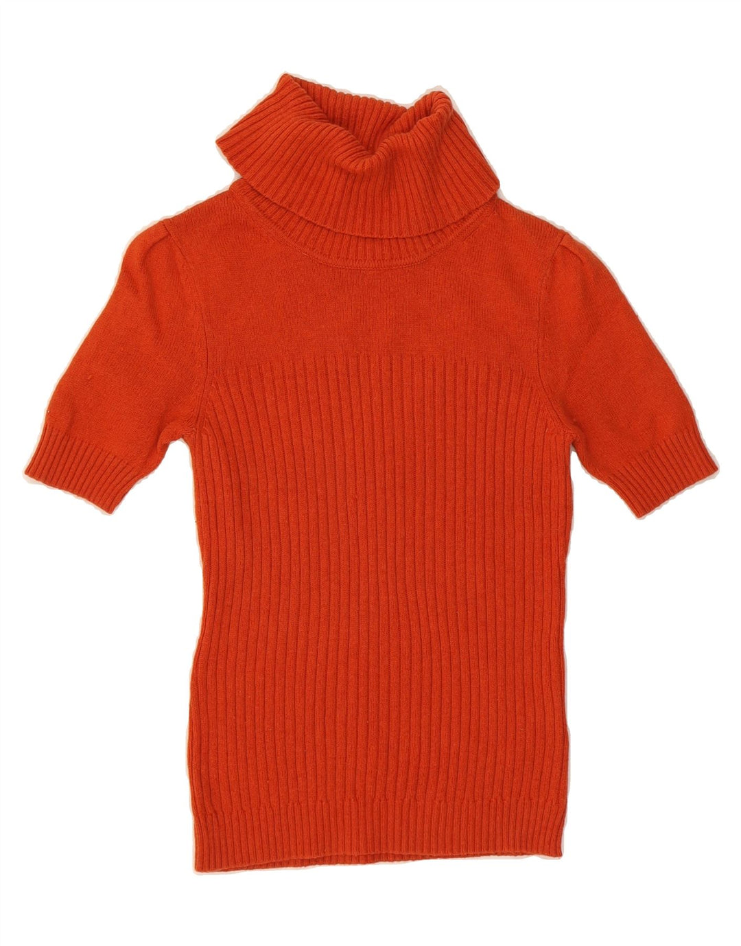 TOMMY HILFIGER Womens Roll Neck Jumper Sweater UK 12 Medium Orange Vintage Tommy Hilfiger and Second-Hand Tommy Hilfiger from Messina Hembry 