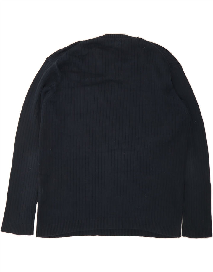 GANT Mens V-Neck Jumper Sweater XL Navy Blue Cotton Vintage Gant and Second-Hand Gant from Messina Hembry 