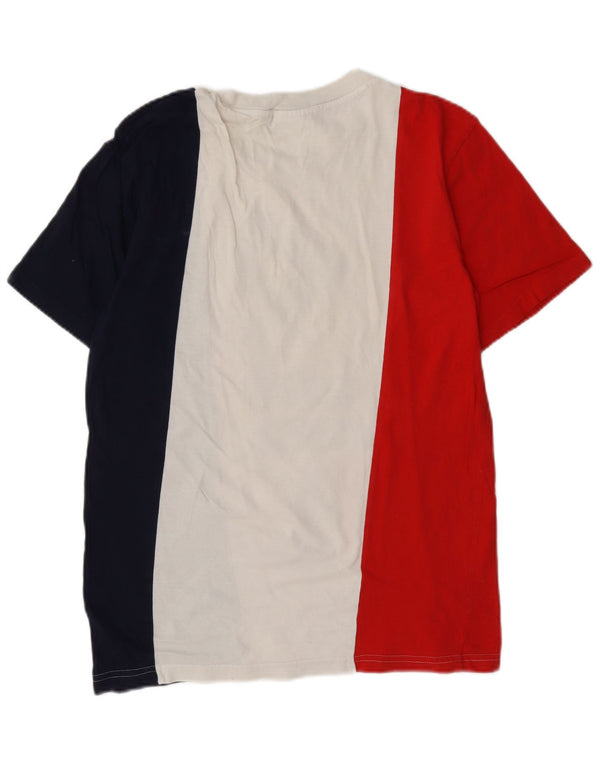 Fila Mens Graphic T-Shirt Top XS Multicoloured Colourblock Cotton