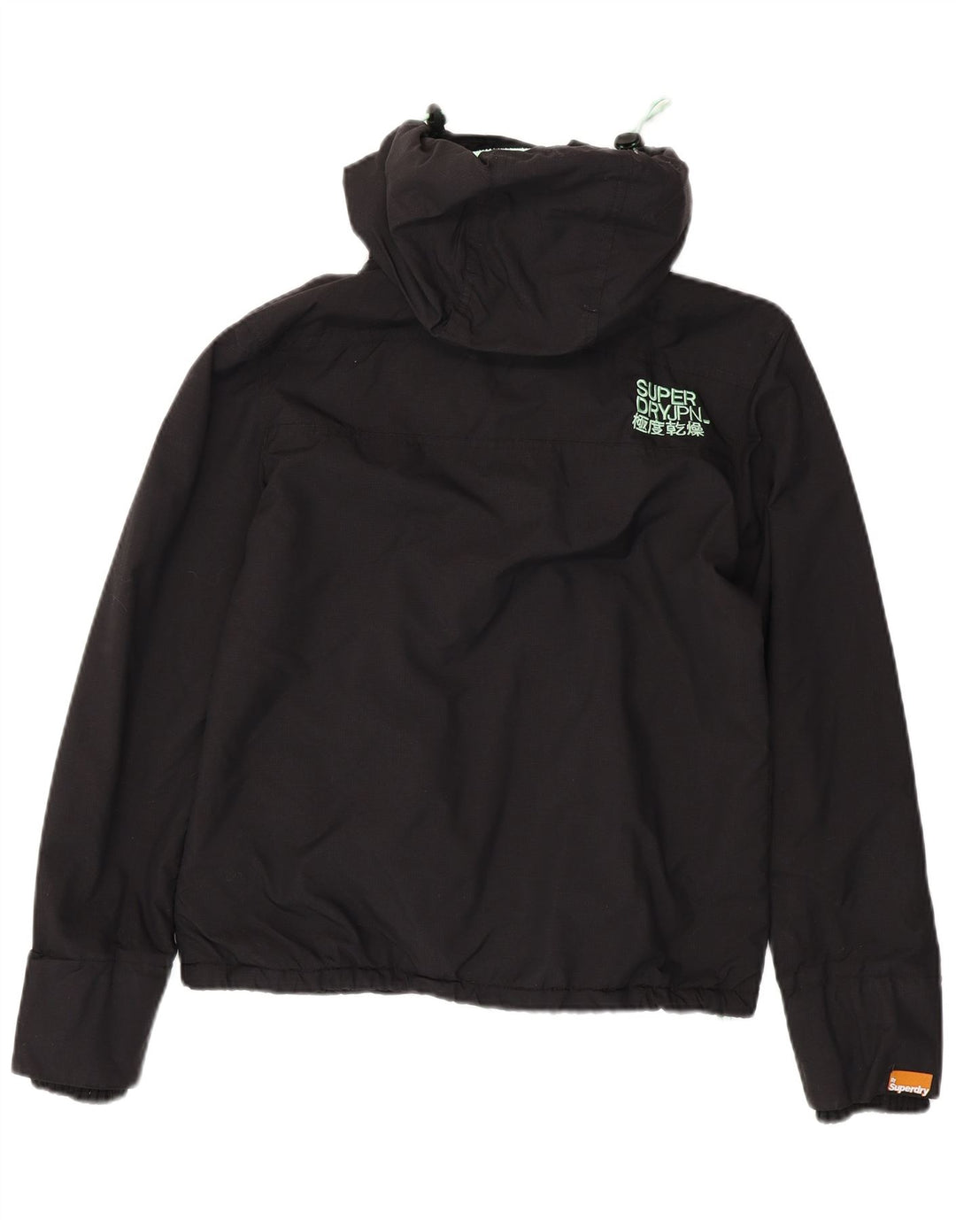 SUPERDRY Womens The Windcheater Windbreaker Jacket UK 14 Medium Black